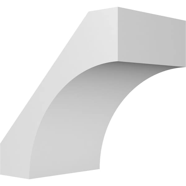 Ekena Millwork 5 1/2-in. W x 8-in. D x 8-in. H Westlake Architectural Grade PVC Knee Brace BRCP055X08X08WTL - main